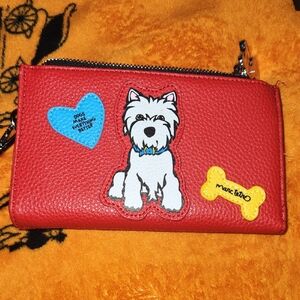 Marc Tetro Red Westie Dog Wallet